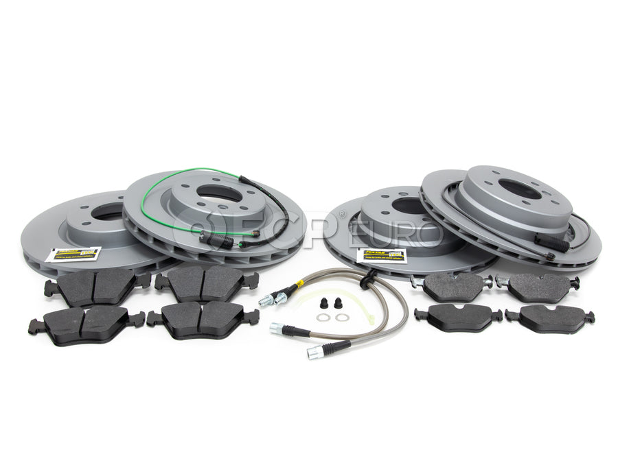 BMW E36 M3 Brake Kit - Zimmermann/Hawk HP Plus