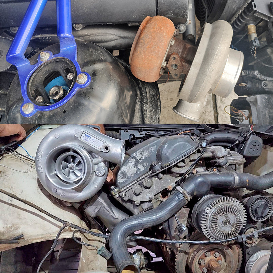 BMW E36 325 328 (M50/M52) TWIN SCROLL TOP MOUNT CAST TURBO MANIFOLD V-BAND WASTEGATE