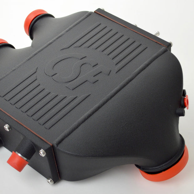 CSF BMW Top Mount Dual-Pass Charge-Air-Cooler Crinkle black
