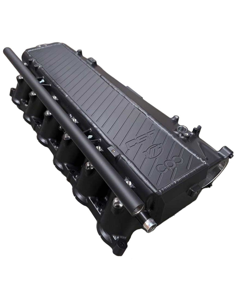 CSF BMW G-Chassis/A90 Supra B58 Charge-Air Cooler Manifold in Thermal Dispersion Black